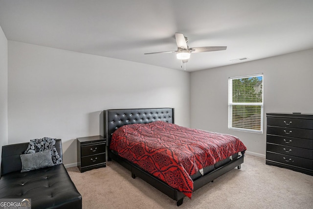 1776 Cheryl Ave, Griffin, GA 30224 - bedroom featuring light carpet and ceiling fan