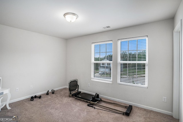 1776 Cheryl Ave, Griffin, GA 30224 - exercise area featuring carpet flooring and baseboards