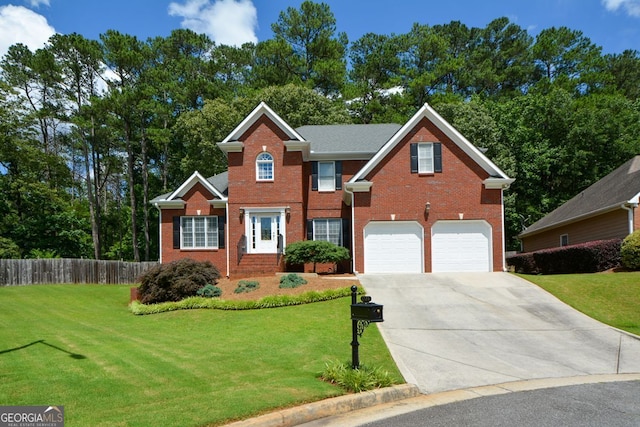 1703 Rifle Rdg SW, Marietta, GA 30064 - view of front of home with concrete driveway, brick siding, and a garage