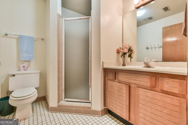 8120 Ball Mill Rd, Atlanta, GA 30350 - full bathroom with toilet, a stall shower, and vanity