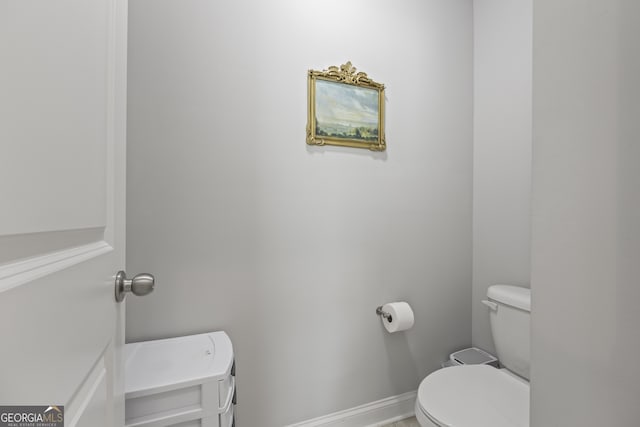 830 Tom Miller Rd, Bethlehem, GA 30620 - bathroom with toilet and baseboards