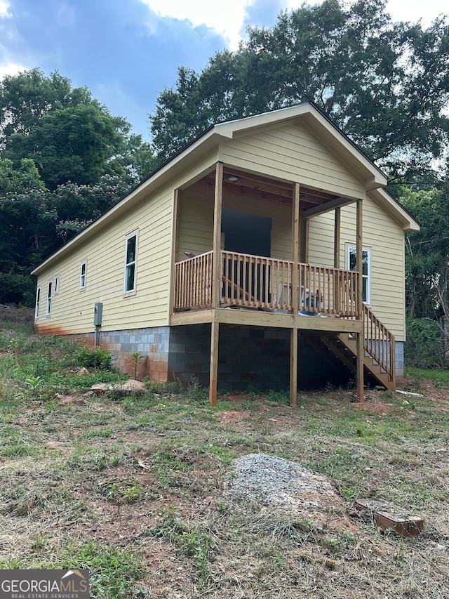 820 N Warren St, Milledgeville, GA 31061 - manufactured / mobile home with stairway