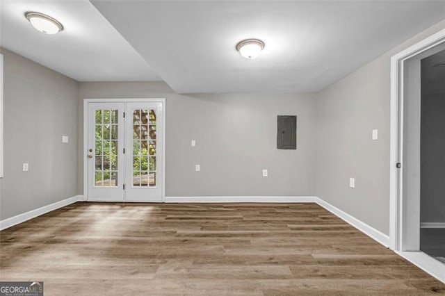 3927 Airline, Mcdonough, GA 30252 - unfurnished room featuring wood finished floors and electric panel