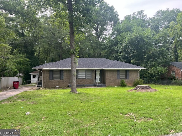2526 Kensington Rd, Macon, GA 31211 - ranch-style house featuring brick siding and roof with shingles