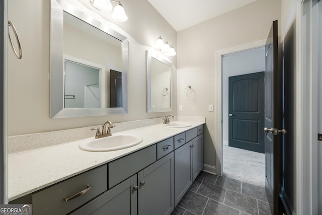 703 Burch Creek Dr, Grovetown, GA 30813 - full bathroom featuring double vanity and baseboards
