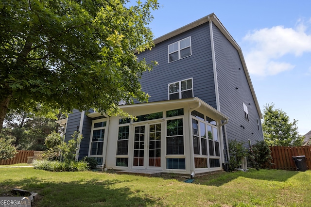703 Burch Creek Dr, Grovetown, GA 30813 - back of property featuring a sunroom