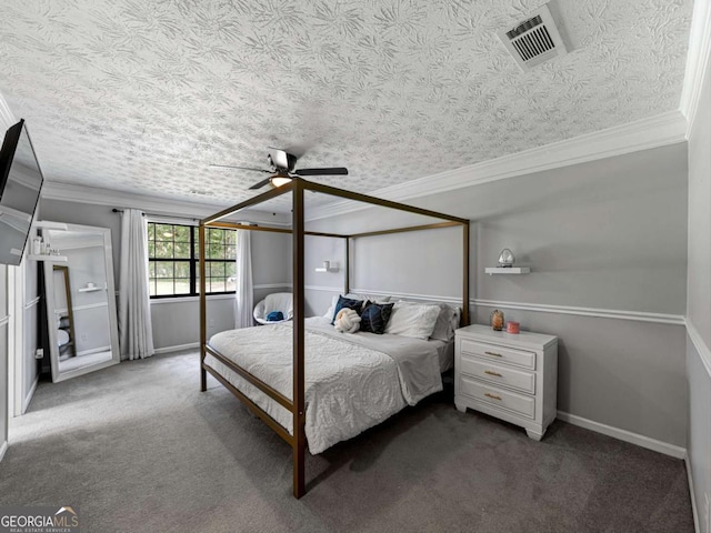 30 Court S, Ellenwood, GA 30294 - bedroom with ornamental molding, carpet flooring, baseboards, and a textured ceiling