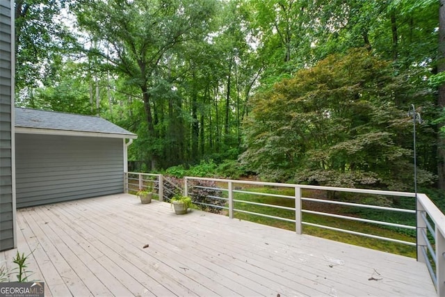 4766 Jamerson Forest Cir, Marietta, GA 30066 - view of wooden deck