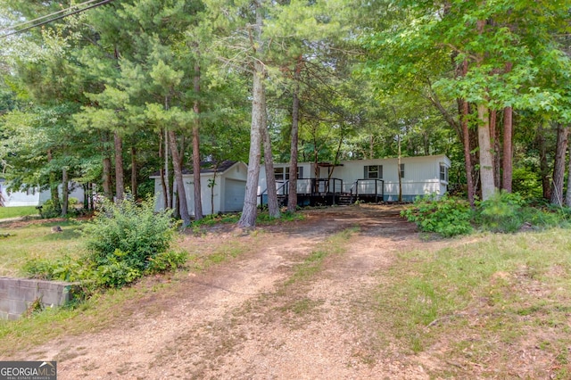 2526 Bald Eagle Trl, Gainesville, GA 30507 - view of front of house featuring a wooden deck and a garage