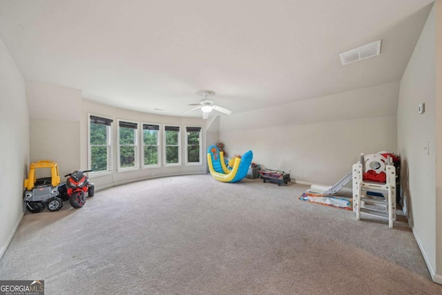 1979 Alcovy Shoals Blf, Lawrenceville, GA 30045 - game room featuring carpet and a ceiling fan