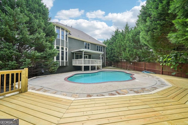 1979 Alcovy Shoals Blf, Lawrenceville, GA 30045 - view of swimming pool featuring a deck