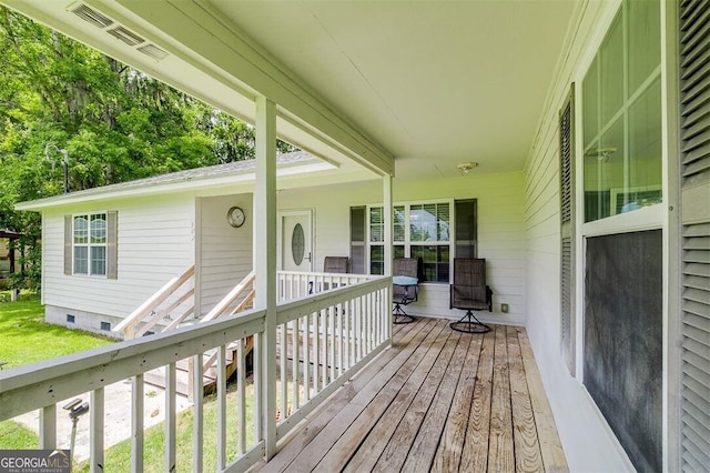 907 Magnolia Ext, Guyton, GA 31312 - view of wooden porch