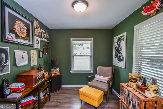 120 Chambers Ave, Cornelia, GA 30531 - sitting room with wood finished floors and baseboards