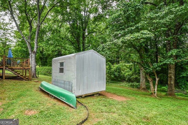 120 Chambers Ave, Cornelia, GA 30531 - view of shed with stairs