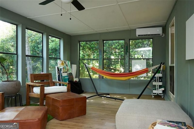 5419 Lake Dr, Douglasville, GA 30135 - sunroom / solarium with a wall mounted AC