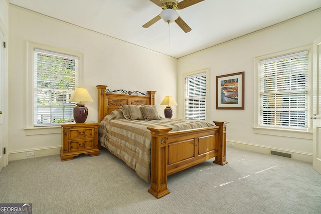 1821 N Rock Springs Rd NE, Atlanta, GA 30324 - bedroom with carpet floors and a ceiling fan