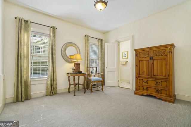 1821 N Rock Springs Rd NE, Atlanta, GA 30324 - living area featuring carpet and baseboards