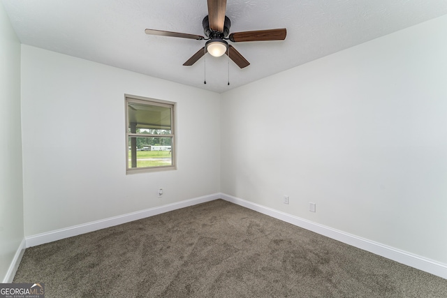 4124 W Rd, Blackshear, GA 31516 - carpeted empty room featuring baseboards and ceiling fan