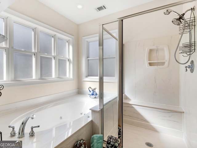 353 Wentworth Way, Griffin, GA 30224 - full bath featuring a stall shower and a whirlpool tub