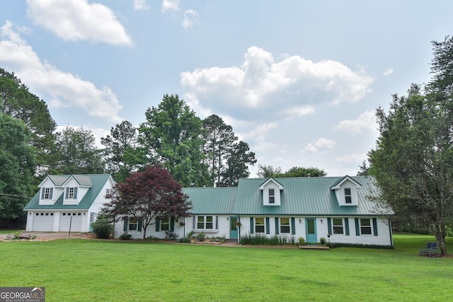 2048 Swint Rd, Griffin, GA 30224 - cape cod-style house with a front yard and metal roof
