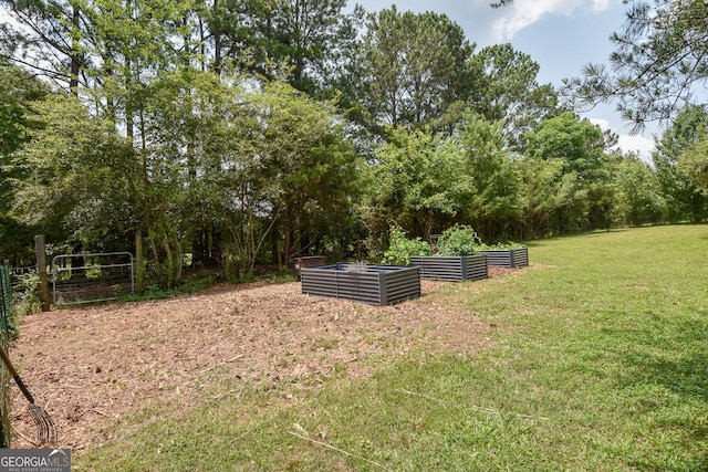2048 Swint Rd, Griffin, GA 30224 - view of green lawn with a vegetable garden