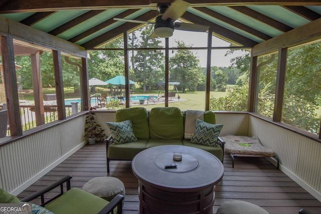 2048 Swint Rd, Griffin, GA 30224 - sunroom / solarium with ceiling fan and healthy amount of natural light