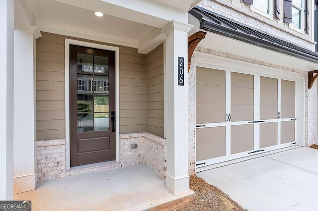206 Grady Burrell Dr, Holly Springs, GA 30115 - entrance to property with stone siding