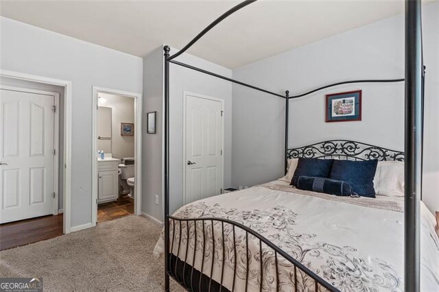 9065 Yellow Pine Ct, Gainesville, GA 30506 - bedroom featuring carpet flooring and ensuite bathroom