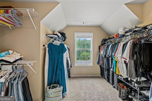 9065 Yellow Pine Ct, Gainesville, GA 30506 - walk in closet with carpet flooring and lofted ceiling