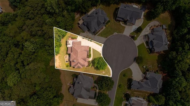 9065 Yellow Pine Ct, Gainesville, GA 30506 - aerial view of property's location featuring property boundaries highlighted