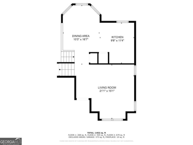 2105 Sandtree Ct SW, Atlanta, GA 30331 - view of floor plan / room layout