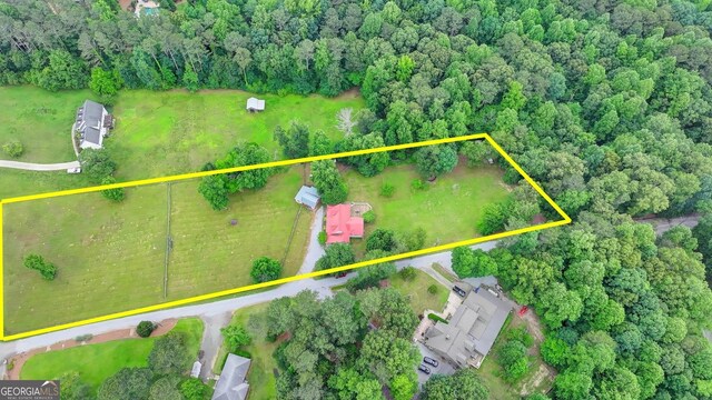 1365 Lower Creighton Rd, Cumming, GA 30028 - aerial view of property's location featuring property parcel outlined