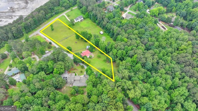 1365 Lower Creighton Rd, Cumming, GA 30028 - aerial view of property's location with property boundaries highlighted