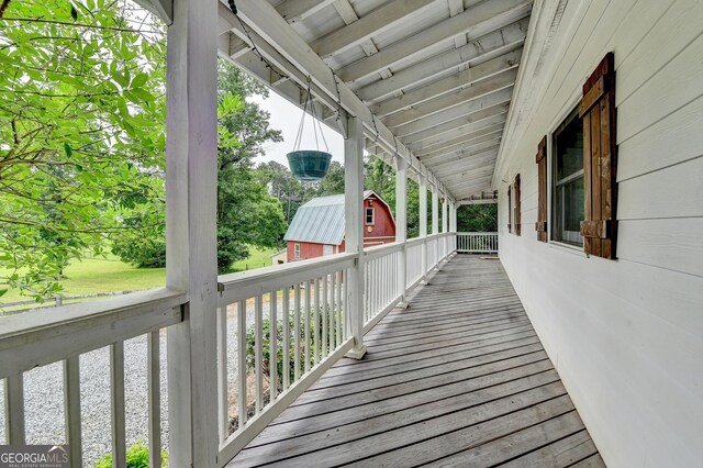 1365 Lower Creighton Rd, Cumming, GA 30028 - deck with an outbuilding