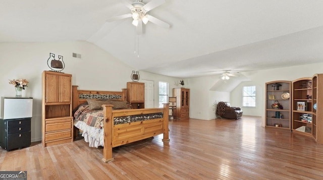 475 Cascade Rise Ct, South Fulton, GA 30331 - bedroom with light wood finished floors and vaulted ceiling