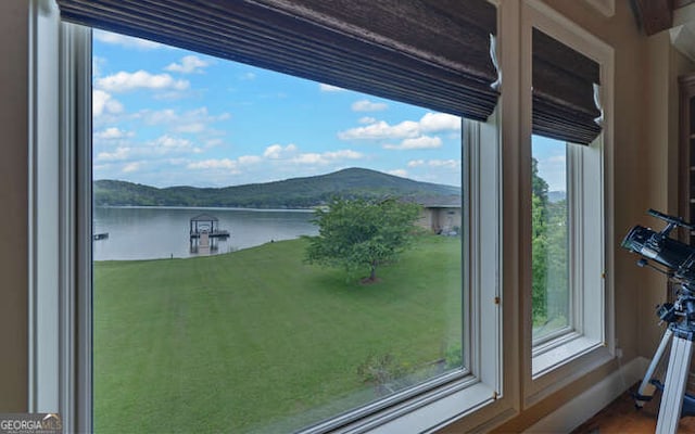 2156 Mockingbird Ln, Hiawassee, GA 30546 - water view with a mountainous background