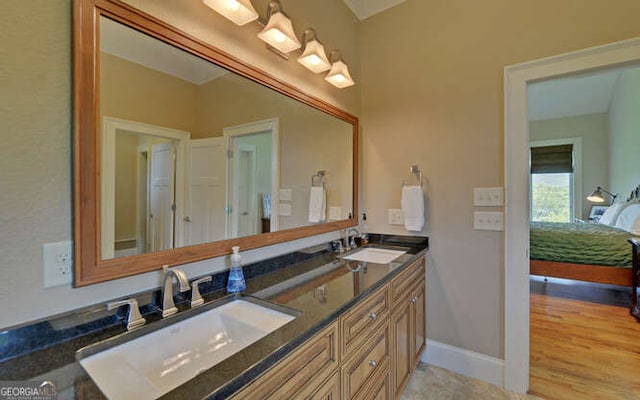 2156 Mockingbird Ln, Hiawassee, GA 30546 - full bath with double vanity and baseboards