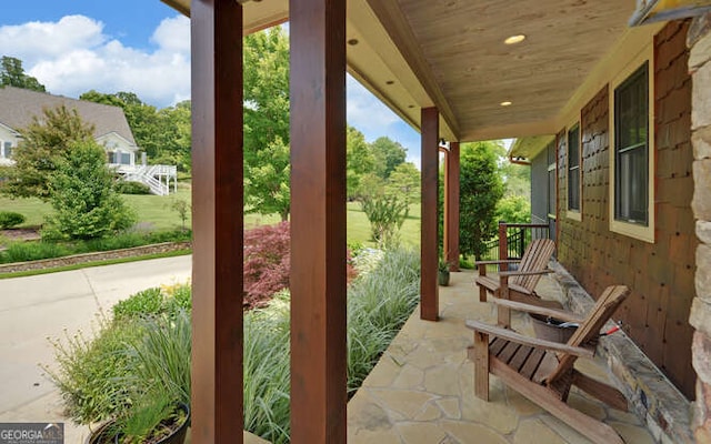 2156 Mockingbird Ln, Hiawassee, GA 30546 - view of covered porch