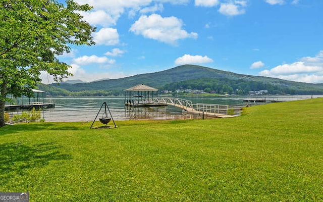 2156 Mockingbird Ln, Hiawassee, GA 30546 - mountain view featuring a nearby body of water