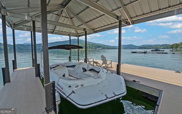 2156 Mockingbird Ln, Hiawassee, GA 30546 - dock featuring a water view