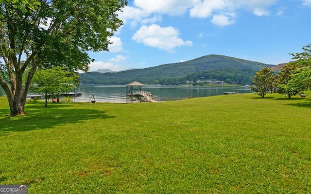 2156 Mockingbird Ln, Hiawassee, GA 30546 - view of mountain background with a nearby body of water