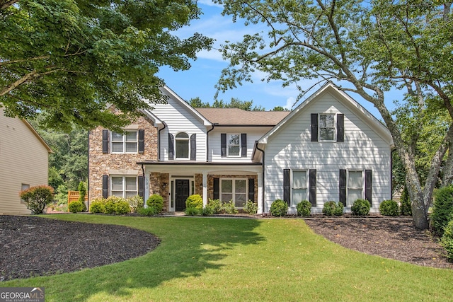 300 Windsor Chase Trl, Johns Creek, GA 30097 - traditional-style house with a front lawn
