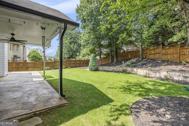 300 Windsor Chase Trl, Johns Creek, GA 30097 - view of yard with a patio and a ceiling fan