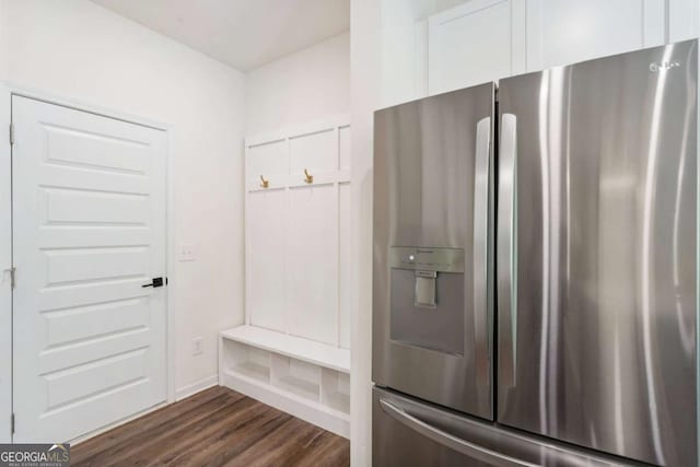 160 Winner St, Acworth, GA 30102 - mudroom featuring dark wood-style floors