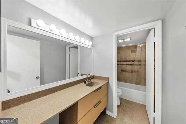 57 Cantey Pl NW, Atlanta, GA 30327 - bathroom with vanity, tile patterned floors, and shower / tub combo