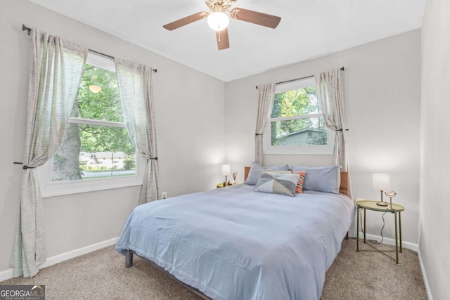 390 Lincoln Pl SW, Atlanta, GA 30315 - bedroom with carpet and a ceiling fan