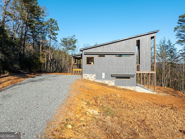 538 Mountain Laurel Rdg, Mineral Bluff, GA 30559 - view of home's exterior with driveway