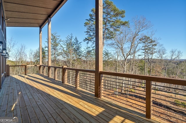 538 Mountain Laurel Rdg, Mineral Bluff, GA 30559 - view of wooden deck