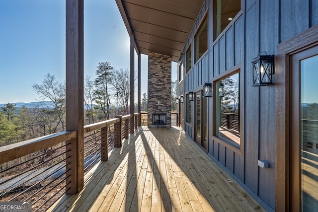 538 Mountain Laurel Rdg, Mineral Bluff, GA 30559 - view of wooden terrace