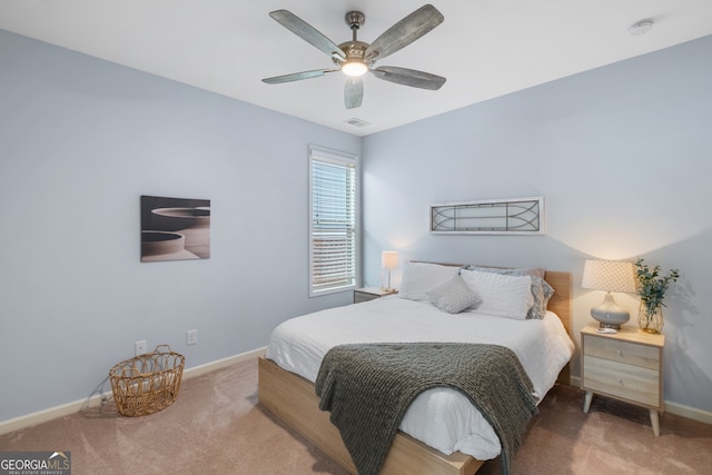 2245 Long Bow Chase, Kennesaw, GA 30144 - carpeted bedroom with baseboards and ceiling fan
